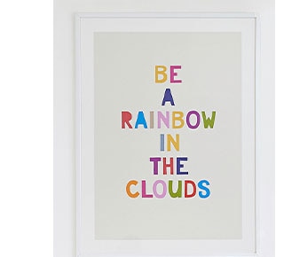 RAINBOW IN A CLOUD WALL ART