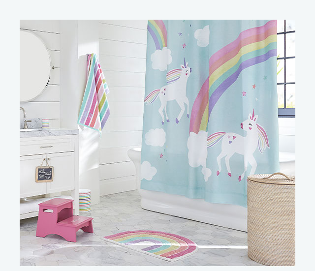 RAINBOW UNICORN BATH SET