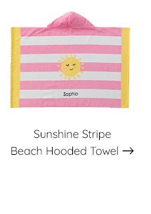 SUNSHINE STRIPE BEACH HOODED