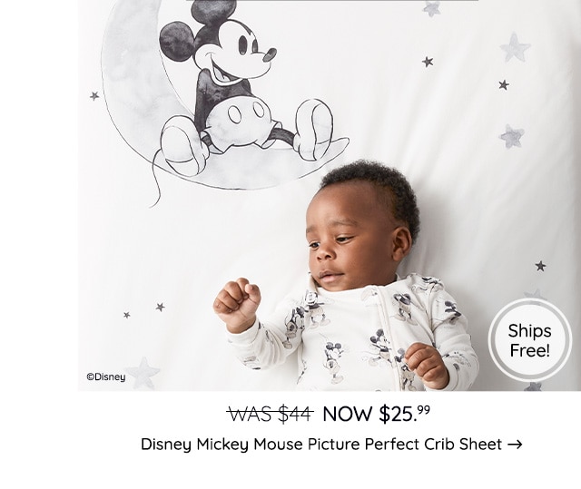 DISNEY MICKEY MOUSE PICTURE PERFECT CRIB SHEET