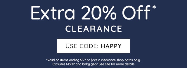 EXTRA 20% OFF CLEARANCE