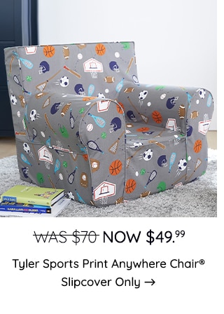 TYLER SPORTS PRINT ANYWHERE CHAIR SLIPCOVER ONLY