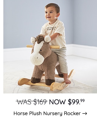 HORSE PLUSH NURSERY ROCKER