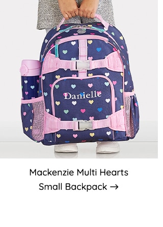 MACKENZIE MULTI HEARTS SMALL BACKPACK