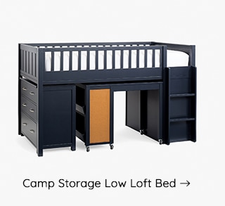 CAMP STORAGE LOW LOFT BED