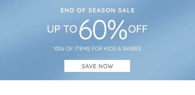 END OF SEASON SALE