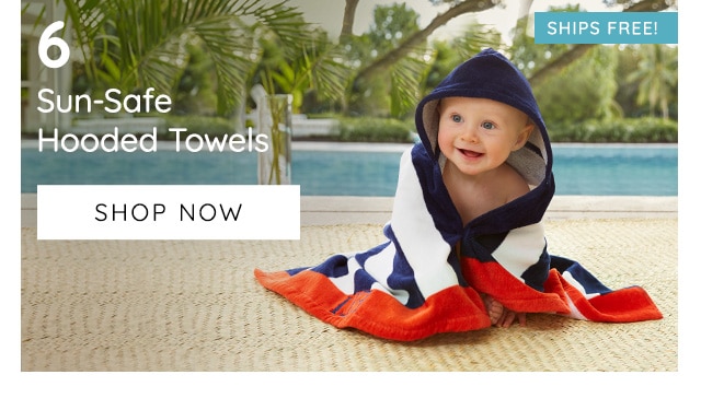 SUN-SAFE HOODED TOWELS