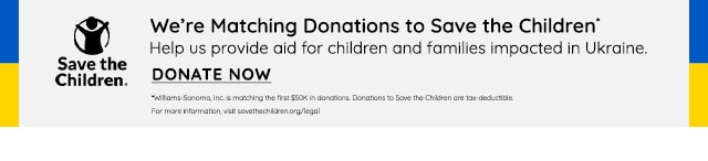 WE'RE MATCHING DONATIONS TO SAVE THE CHILDREN IN UKRAINE