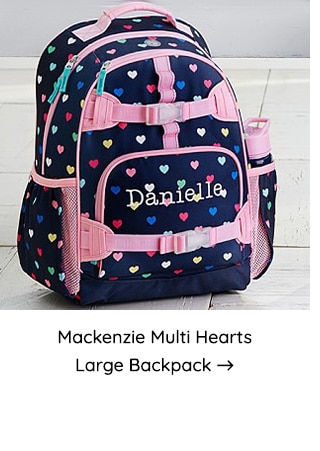 MACKENZIE MULTI HEARTS LARGE BACKPACK