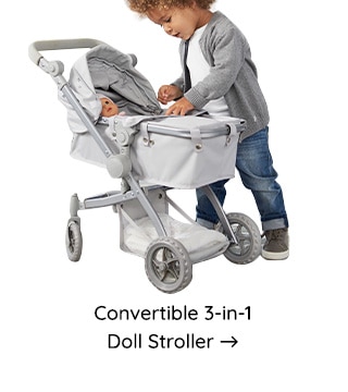 CONVERTIBLE 3-IN-1 DOLL STROLLER