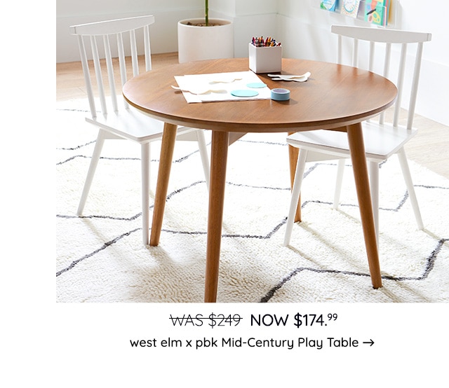 WEST ELM X PBK MID-CENTURY PLAY TABLE