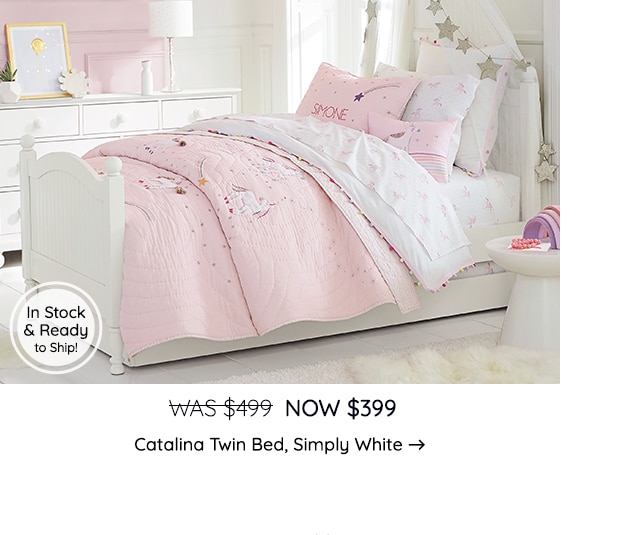 CATALINA TWIN BED, SIMPILY WHITE