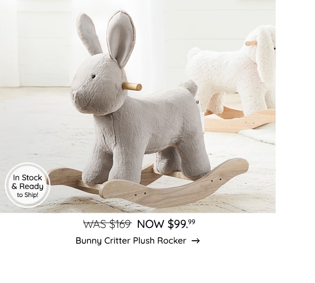 BUNNY CRITTER PLUSH ROCKER