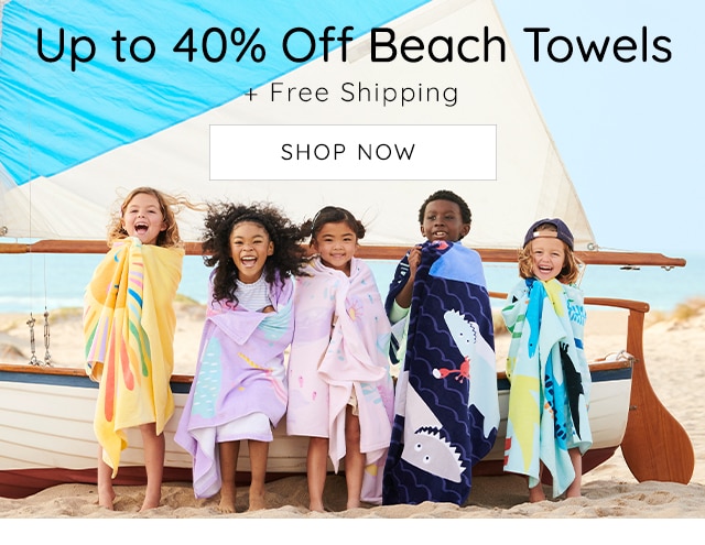 UP TO 40% OFF BEACH TOWELS