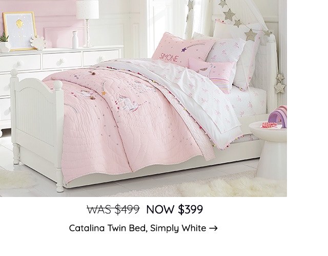 CATALINA TWIN BED, SIMPILY WHITE