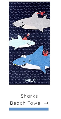 SHARKS BEACH TOWEL