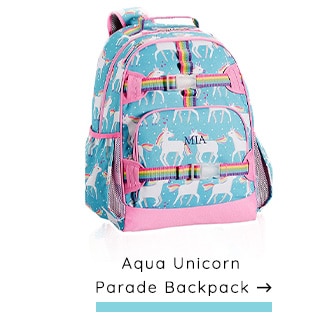 AQUA UNICORN PARADE BACKPACK