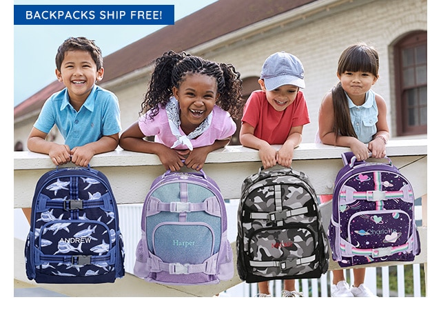 BACKPACKS SHIP FREE!