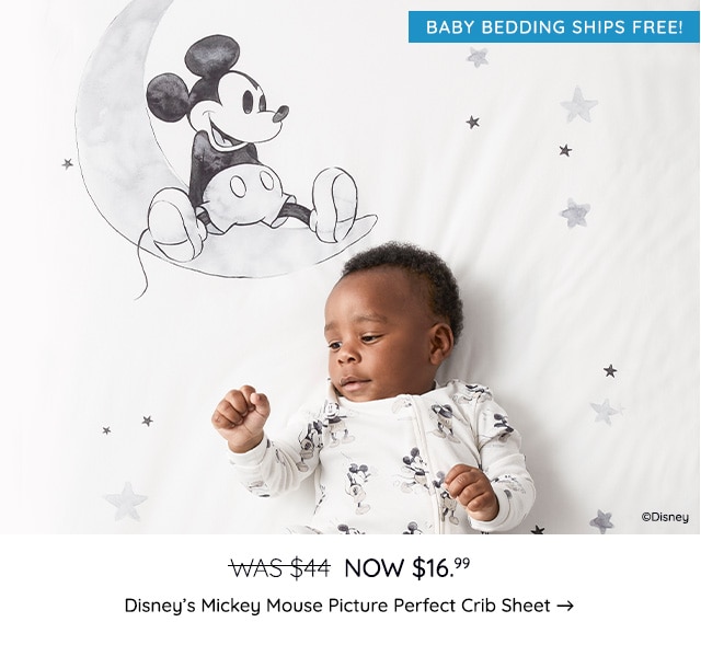 DISNEY MICKEY MOUSE PICTURE PERFECT CRIB SHEET