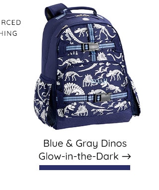 BLUE AND GRAY DINOS GLOW - IN - THE - DARK