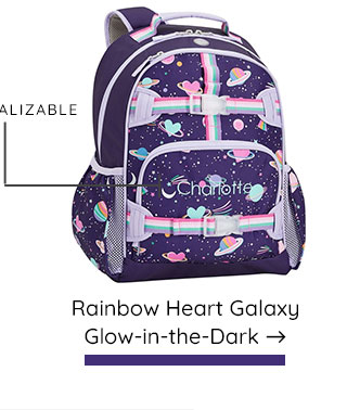 RAINBOW HEART GALAXY GLOW- IN- THE- DARK