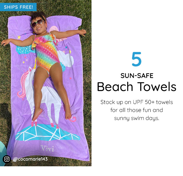 SUN - SAFE BEACH TOWELS