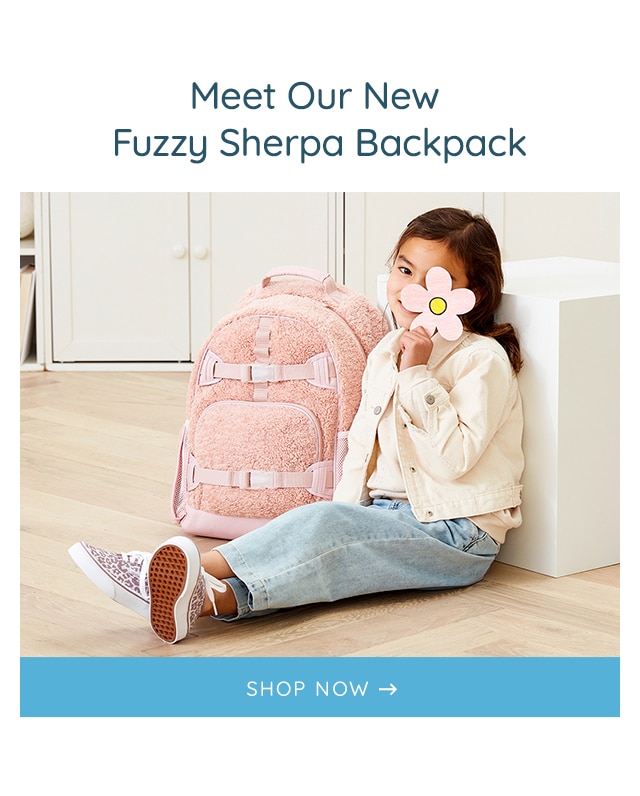 MEET OUR NEW FUZZY SHERPA BACKPACK