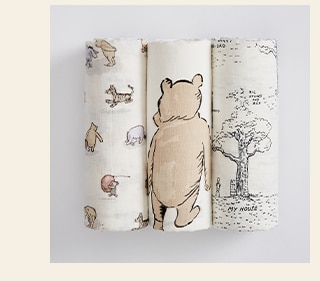 WINNIE THE POOH MUSLIN SWADDLE SET