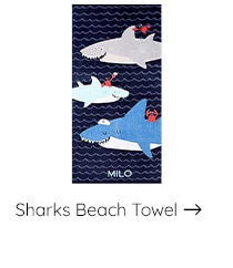 SHARKS BEACH TOWEL