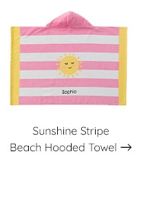 SUNSHINE STRIPE BEACH HOODED TOWEL