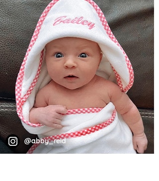 GINGHAM HOODED TOWEL