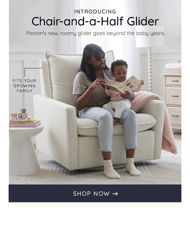 INTRODUCING CHAIR-AND-A-HALF GLIDER