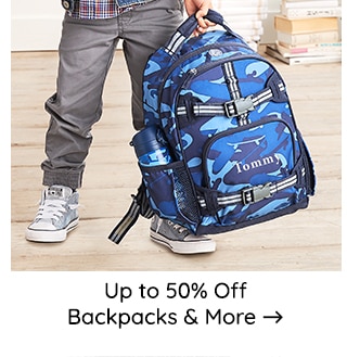 UP TO 50% OFF BACKPACKS AND MORE