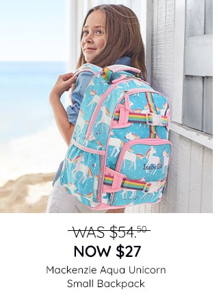 MACKENZINE AQUA UNICORN SMALL BACKPACK