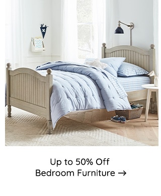 UP TO 50% OFF BEDROOM FURNITURE