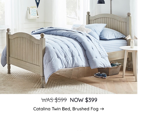 CATALINA TWIN BED IN BRUSHED FOG