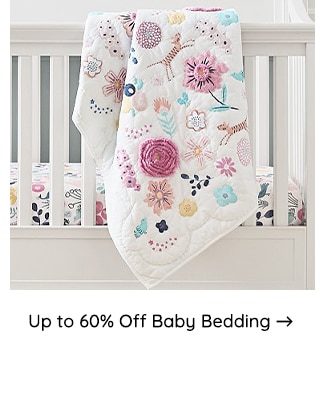 UP TO 60% OFF BABY BEDDING