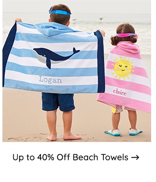 UP TO 40% OFF BEACH TOWELS