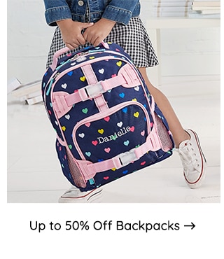 UP TO 50% OFF BACKPACKS