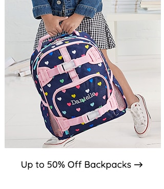 UP TO 50% OFF BACKPACKS