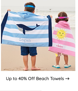 UP TO 40% OFF BEACH TOWELS