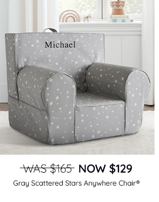 GRAY SCATTERED STARS ANYWHERE CHAIR