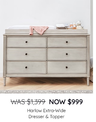 HARLOW EXTRA WIDE DRESSER AND TOPPER