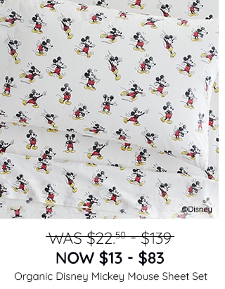 ORGANIC DISNEY MICKEY MOUSE SHEET SET