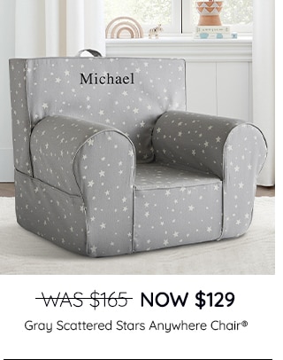 GRAY SCATTERED STARS ANYWHERE CHAIR