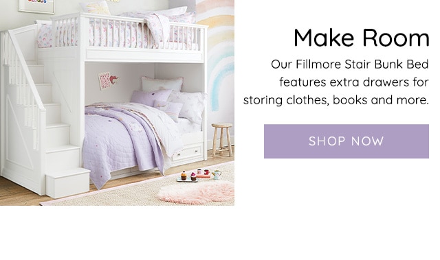 MAKE ROOM - FILLMORE STAIR BUNK BED