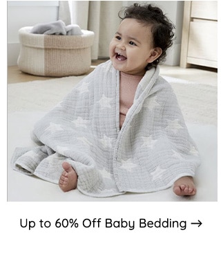 UP TO 60% OFF BABY BEDDING