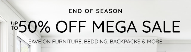 END OF SEASON - UP TO 50% OFF MEGA SALE - SAVE NOW