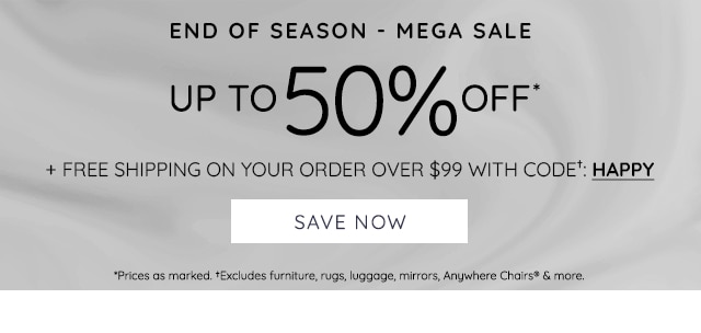 END OF SEASON SALE - MEGA SALE