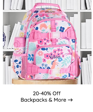 20-40% OFF BACKPACKS AND MORE